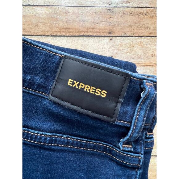 Express High Rise Dark Wash Supersoft Skinny Jeans Color: Dark Wash 16 Regular - Picture 11 of 11